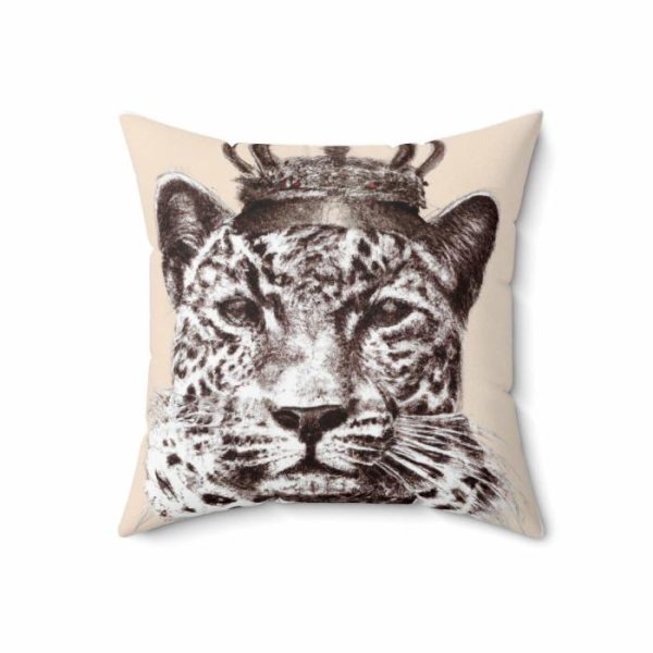 Bedding | King Of Jungle Portrait Printed Throw Pillow Bedding Bedding