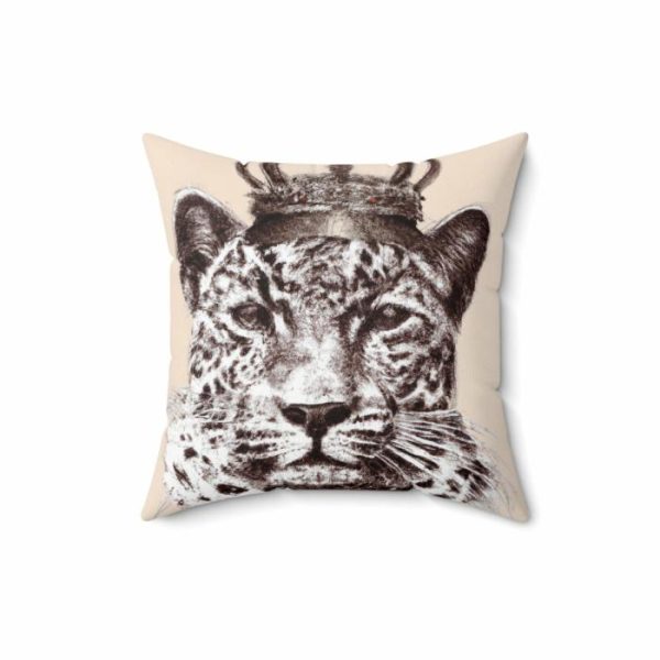 Bedding | King Of Jungle Portrait Printed Throw Pillow Bedding Bedding