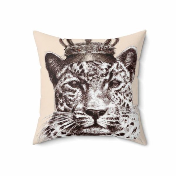 Bedding | King Of Jungle Portrait Printed Throw Pillow Bedding Bedding