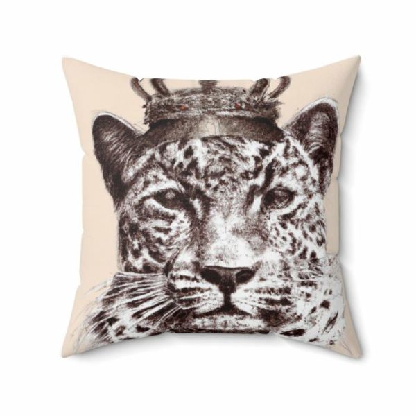 Bedding | King Of Jungle Portrait Printed Throw Pillow Bedding Bedding