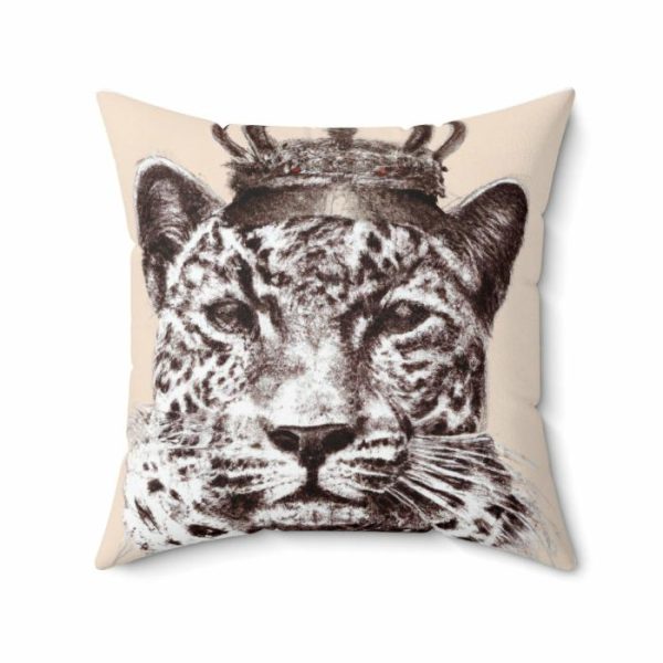 Bedding | King Of Jungle Portrait Printed Throw Pillow Bedding Bedding