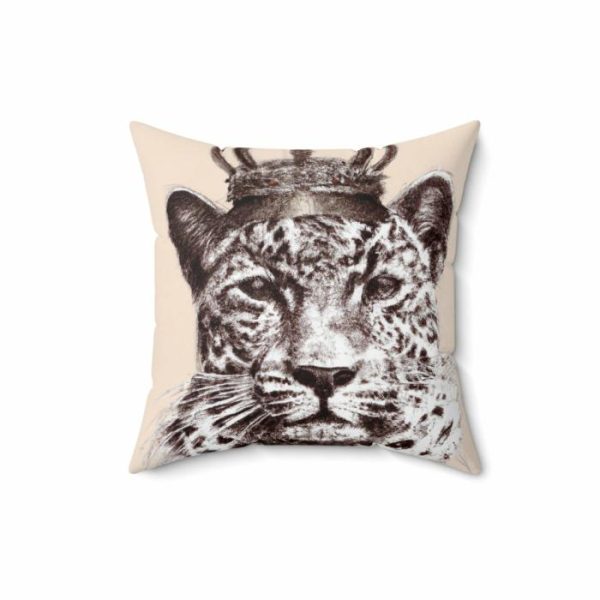 Bedding | King Of Jungle Portrait Printed Throw Pillow Bedding Bedding