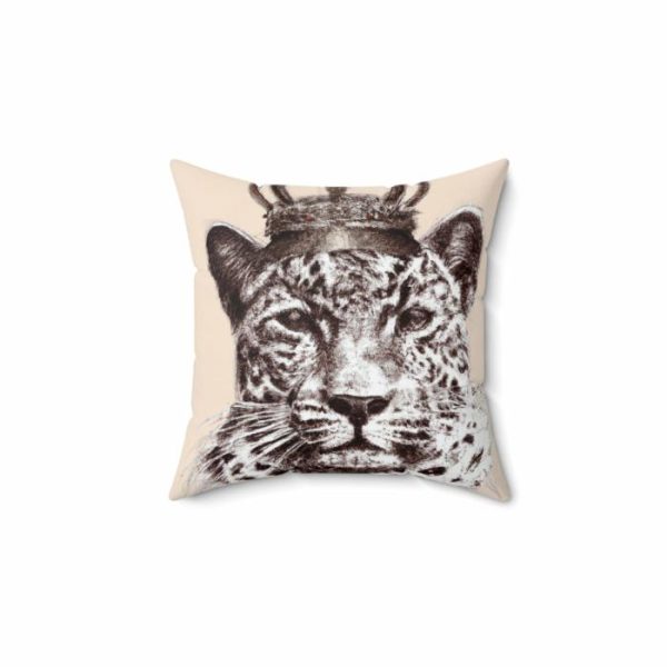 Bedding | King Of Jungle Portrait Printed Throw Pillow Bedding Bedding