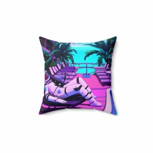 Bedding | Lounging Astronaut Printed Throw Pillow Bedding Bedding