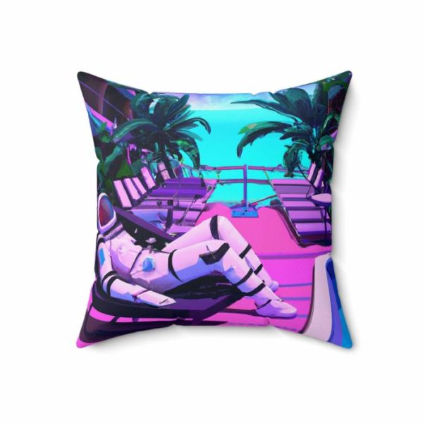 Bedding | Lounging Astronaut Printed Throw Pillow Bedding Bedding