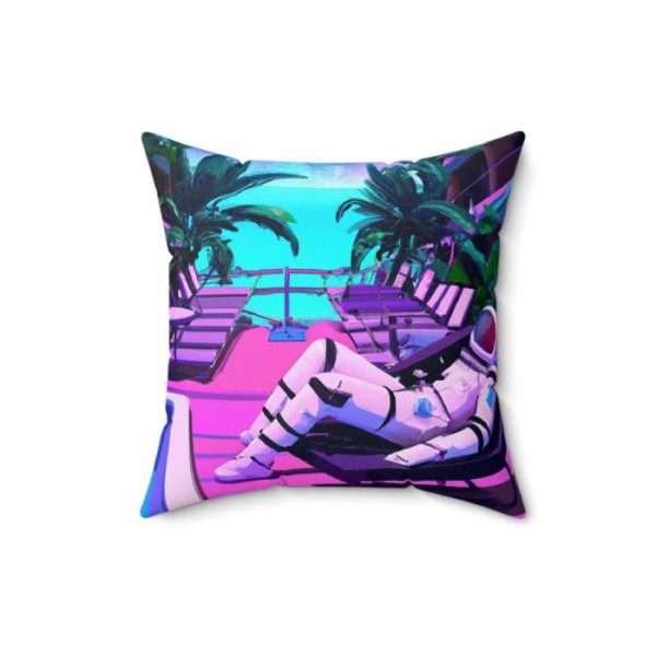 Bedding | Lounging Astronaut Printed Throw Pillow Bedding Bedding