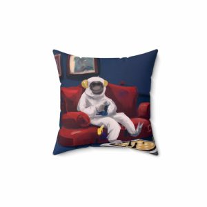 Bedding | Monkey Astronaut Netflix And Chill Printed Throw Pillow Bedding Bedding