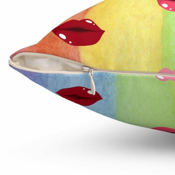 Bedding | Sexy Red Lips Printed Throw Pillow Bedding Bedding