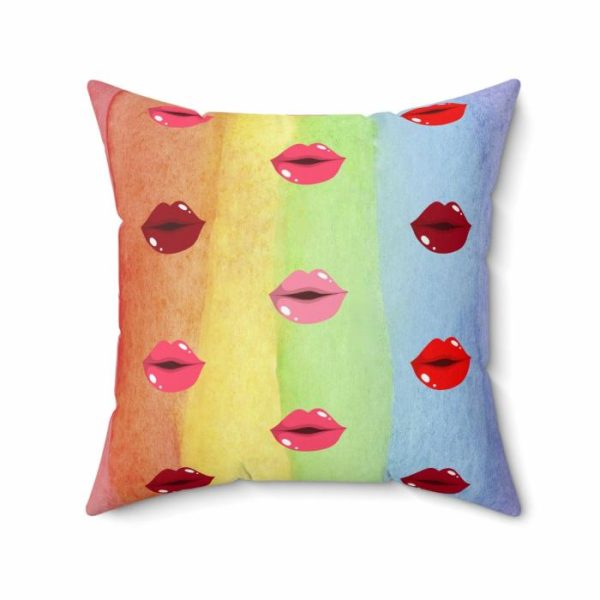 Bedding | Sexy Red Lips Printed Throw Pillow Bedding Bedding