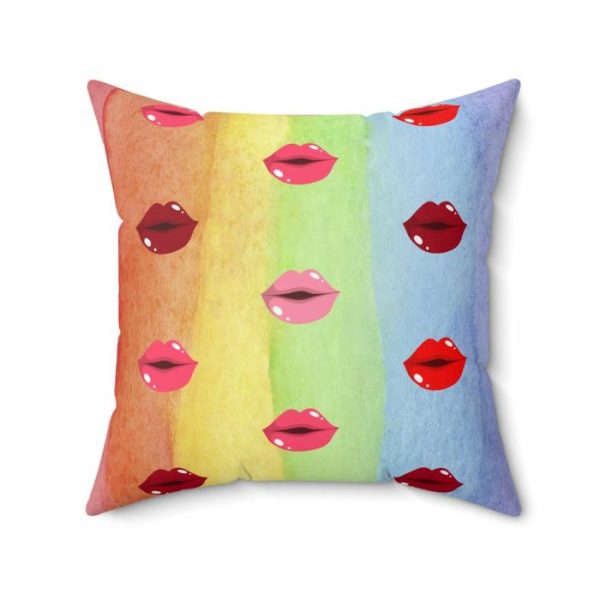 Bedding | Sexy Red Lips Printed Throw Pillow Bedding Bedding