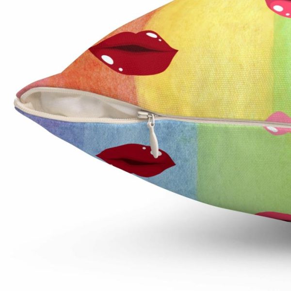 Bedding | Sexy Red Lips Printed Throw Pillow Bedding Bedding