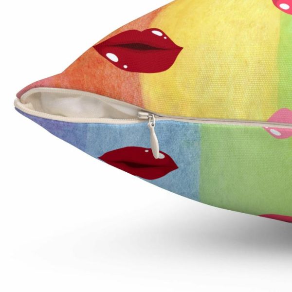 Bedding | Sexy Red Lips Printed Throw Pillow Bedding Bedding