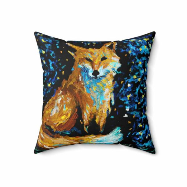 Bedding | Watercolor Foxy Portrait Printed Throw Pillow Bedding Bedding