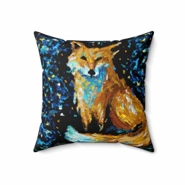 Bedding | Watercolor Foxy Portrait Printed Throw Pillow Bedding Bedding