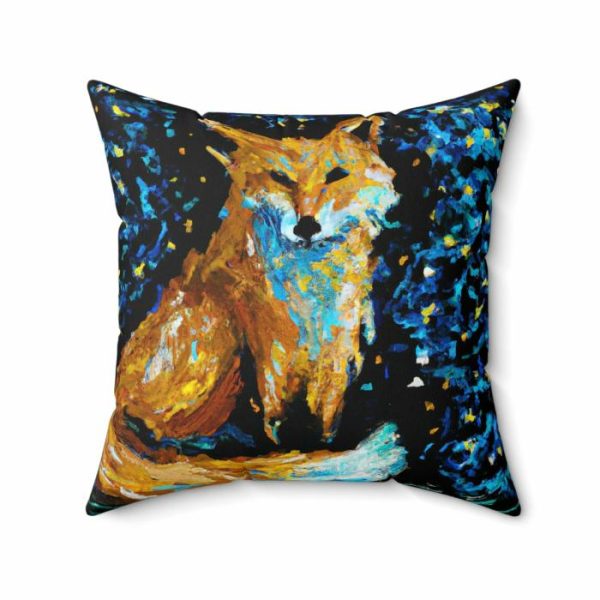 Bedding | Watercolor Foxy Portrait Printed Throw Pillow Bedding Bedding