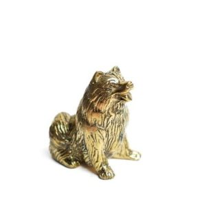 Brass Sculptures | Miniature Dog Solid Brass Sculpture Brass Sculptures Brass Sculptures