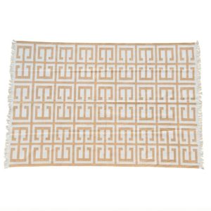 Cotton Rugs | Handmade Chindian Dhurrie Cotton Reversible Rug, 2′ x 3′ Cotton Rugs Cotton Rugs