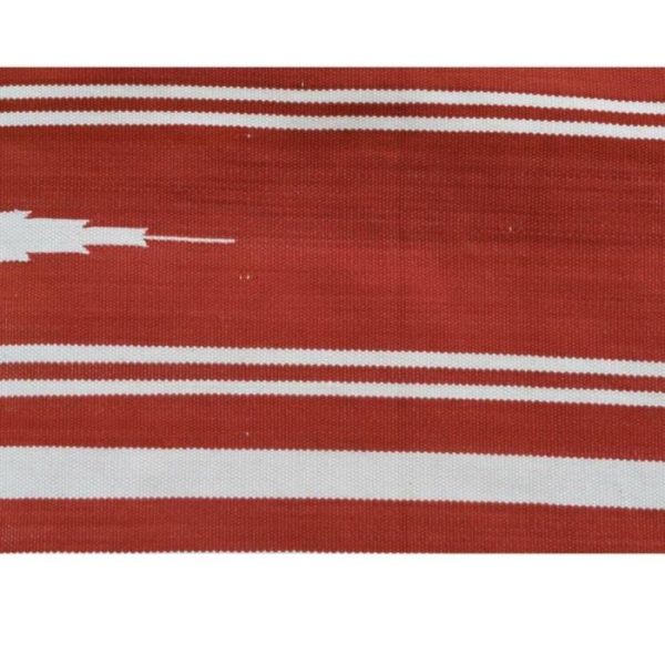 Cotton Rugs | Natural Vegetable Dyed Indian Dhurrie Reversible Cotton Rug – Red, 2′ x 3′ Cotton Rugs Cotton Rugs