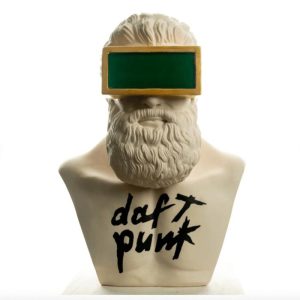 Davids’ Busts | Hercules Greek God, Daft Punk Edition, White Sculpture Accent Decor Accent Decor