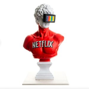 Davids’ Busts | Netflix And Chill David’s Bust Contemporary Art Sculpture Accent Decor Accent Decor