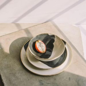 Dinnerware | Handmade Porcelain Ombre Tableware, Salad Plate Dinnerware Dinnerware