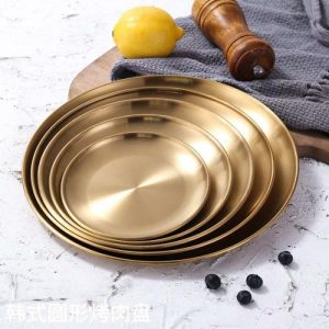 Dinnerware | Osiris Gilded Serving Plates, 20cm dia Dinnerware Dinnerware