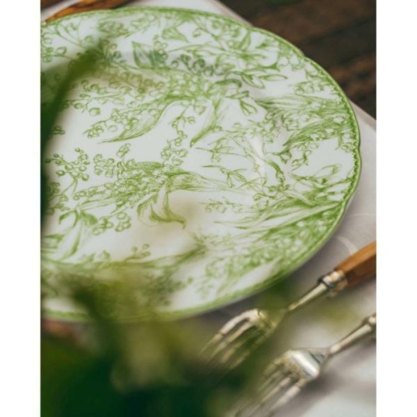 Dinnerware | Vintage Inspired Orchid Porcelain Dinnerware, 12" Dinnerware Dinnerware