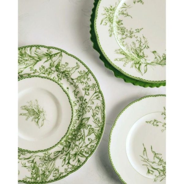 Dinnerware | Vintage Inspired Orchid Porcelain Dinnerware, 12" Dinnerware Dinnerware