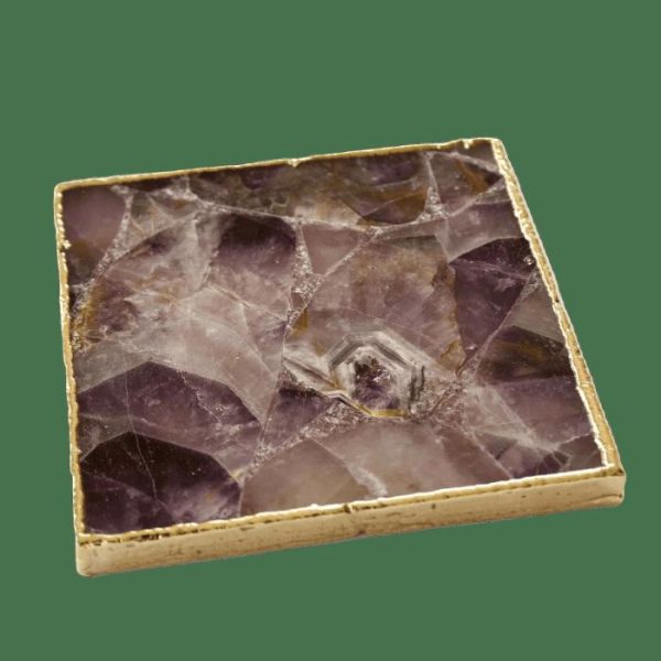 Drinkware | Amethyst Agate Coasters – Set Of 4 Drinkware Drinkware