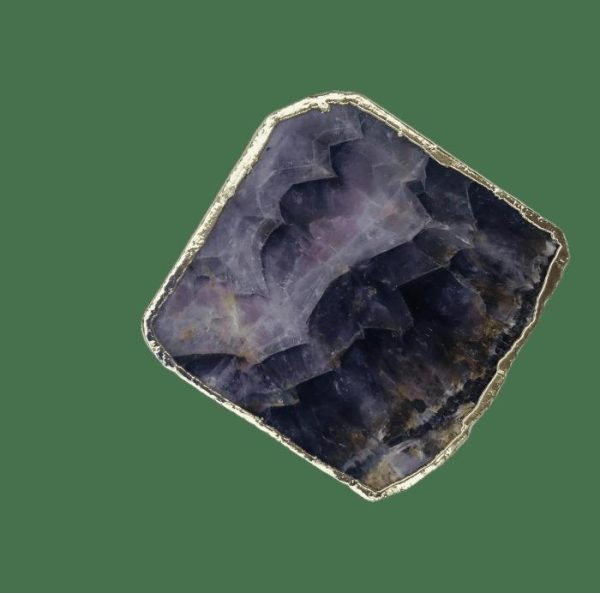 Drinkware | Amethyst Stone Coasters – Set Of 4 Drinkware Drinkware