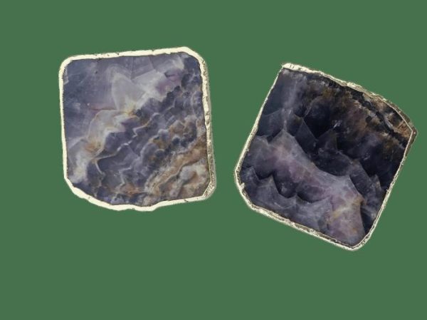 Drinkware | Amethyst Stone Coasters – Set Of 4 Drinkware Drinkware