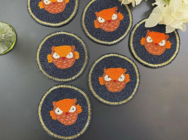 Drinkware | Angry Birds Beaded Round Coasters Drinkware Drinkware