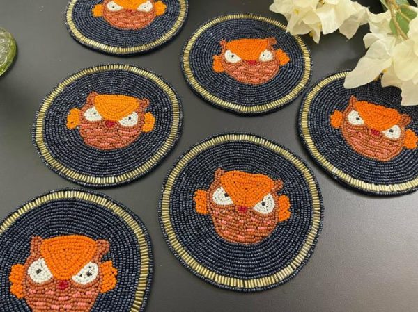 Drinkware | Angry Birds Beaded Round Coasters Drinkware Drinkware