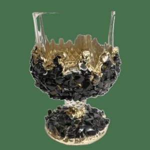 Drinkware | Black Quartz Wine Glass – Set Of 2 Drinkware Drinkware