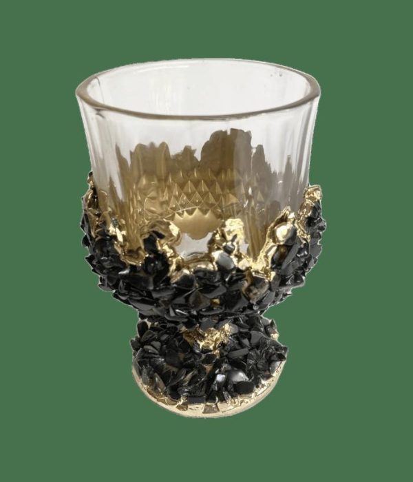 Drinkware | Black Quartz Wine Glass – Set Of 2 Drinkware Drinkware