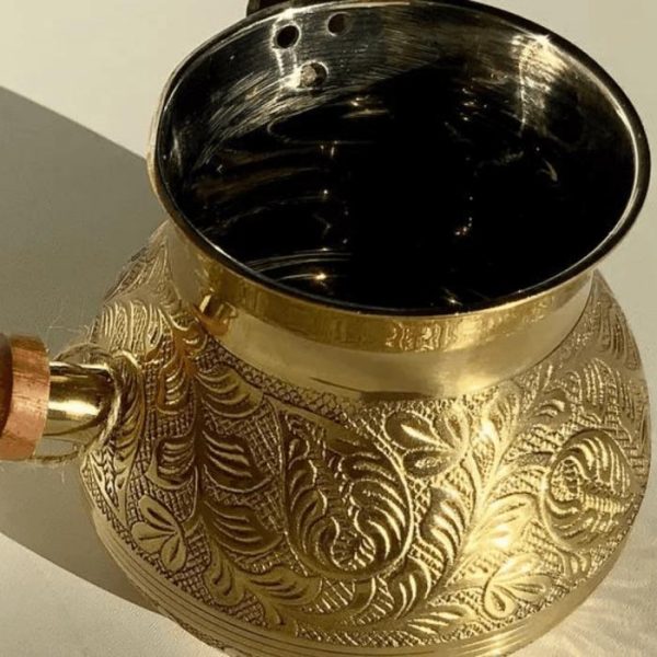 Drinkware | Brass Embroidered Coffee Pot, Small Drinkware Drinkware