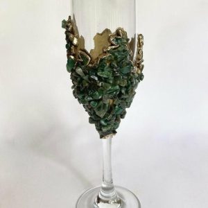 Drinkware | Dark Green Quartz Wine Glass – Set Of 2 Drinkware Drinkware