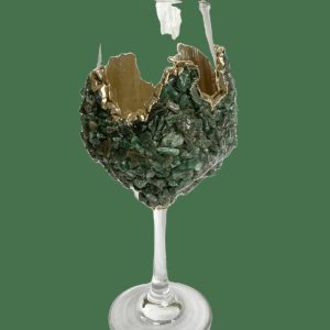 Drinkware | Dark Green Quartz Wine Glass – Set Of 2 Drinkware Drinkware