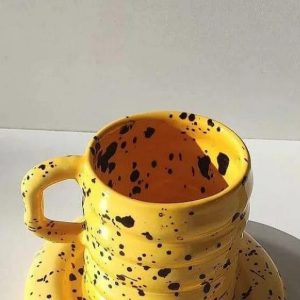 Drinkware | Handmade Yellow Live Coffee Cup Drinkware Drinkware