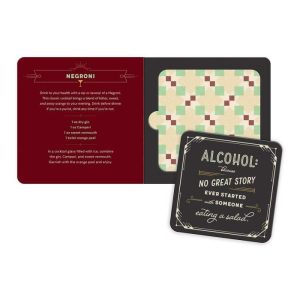 Drinkware | I Have Mixed Drinks About Feelings Coaster Book Drinkware Drinkware