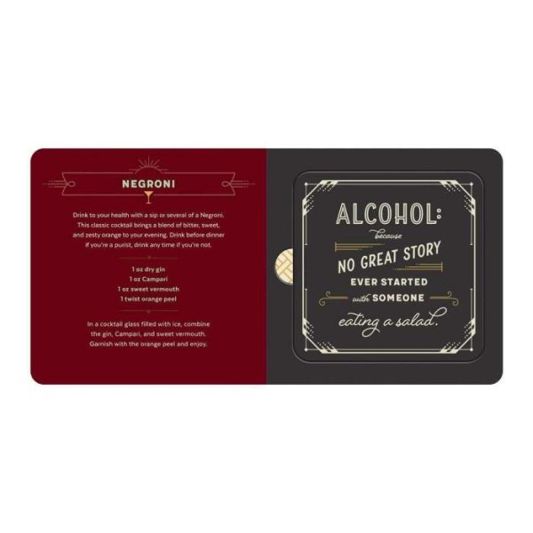 Drinkware | I Have Mixed Drinks About Feelings Coaster Book Drinkware Drinkware