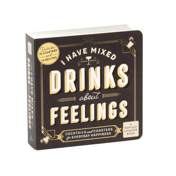 Drinkware | I Have Mixed Drinks About Feelings Coaster Book Drinkware Drinkware