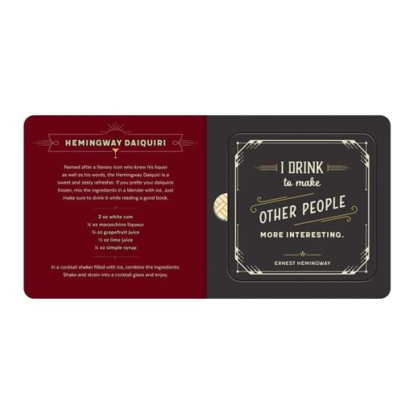 Drinkware | I Have Mixed Drinks About Feelings Coaster Book Drinkware Drinkware