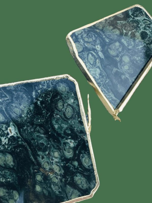 Drinkware | Kambaba Jasper Gemstone Coaster Set Of 4 Drinkware Drinkware