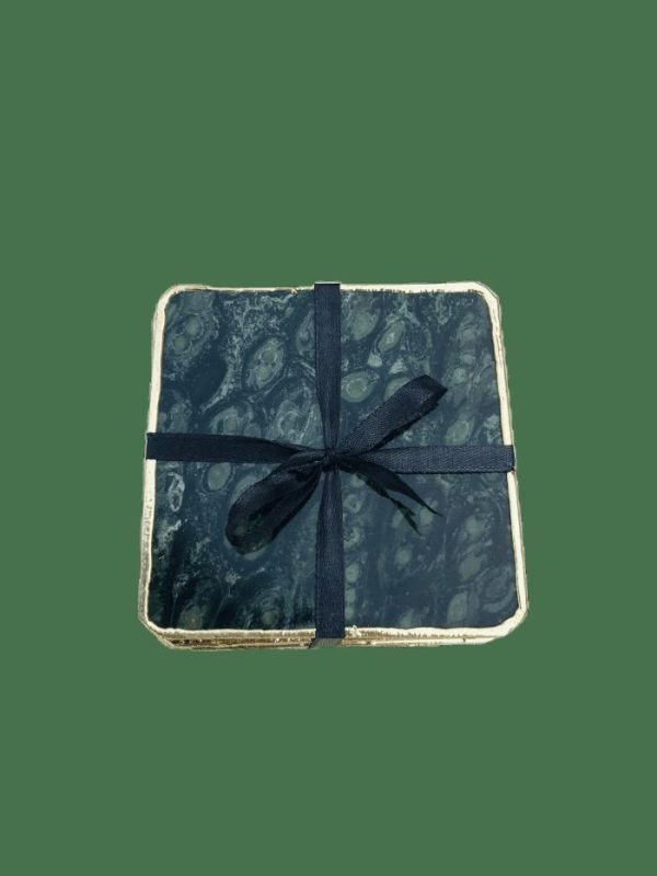 Drinkware | Kambaba Jasper Gemstone Coaster Set Of 4 Drinkware Drinkware