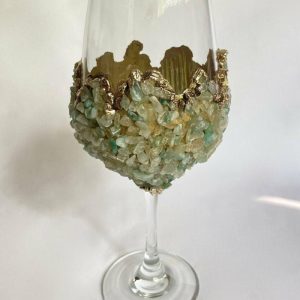 Drinkware | Light Green Quartz Wine Glass – Set Of 2 Drinkware Drinkware