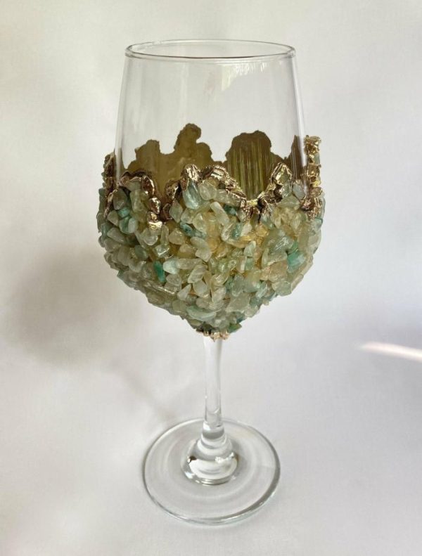 Drinkware | Light Green Quartz Wine Glass – Set Of 2 Drinkware Drinkware