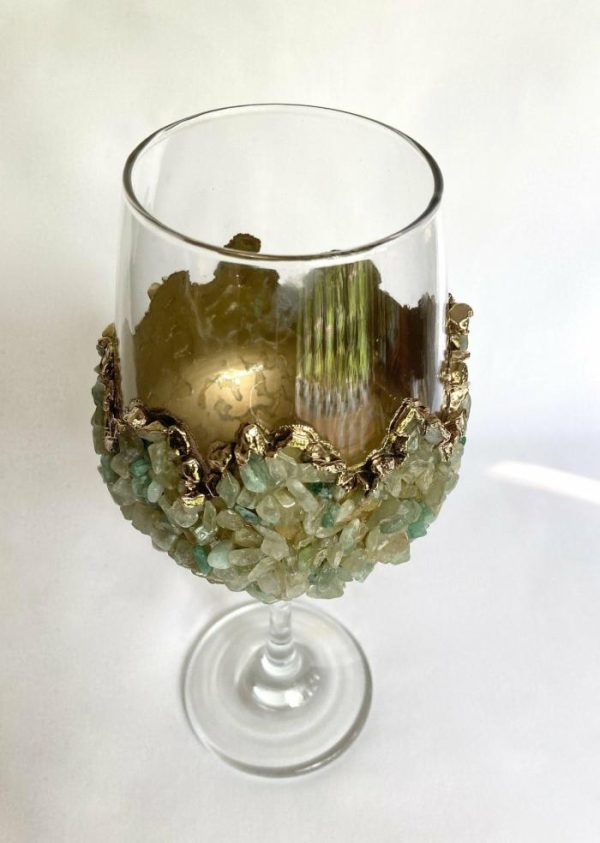 Drinkware | Light Green Quartz Wine Glass – Set Of 2 Drinkware Drinkware