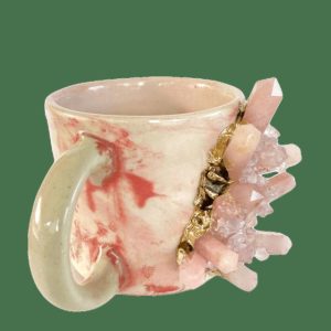 Drinkware | Pink Quartz Marbled Ceramic Coffee Mug – Set Of 2 Drinkware Drinkware