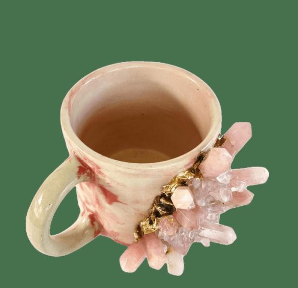 Drinkware | Pink Quartz Marbled Ceramic Coffee Mug – Set Of 2 Drinkware Drinkware